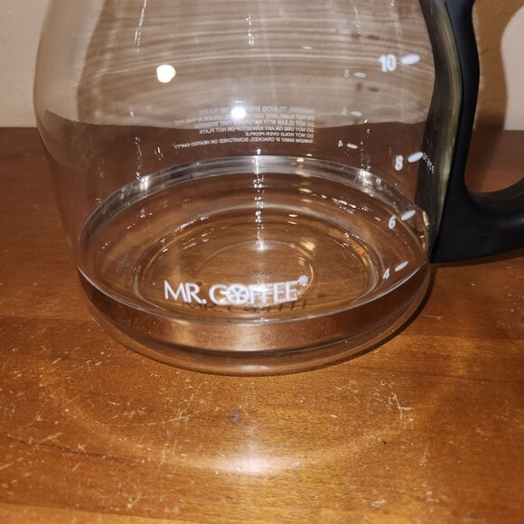 Mr. Coffee Replacement Glass Carafe With Black Handle For 12-Cup Coffee Maker - Picture 2 of 5